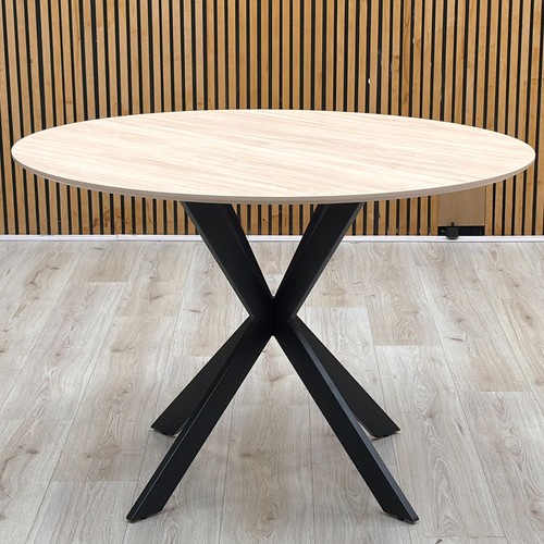 Sadia round dining table oak - round,