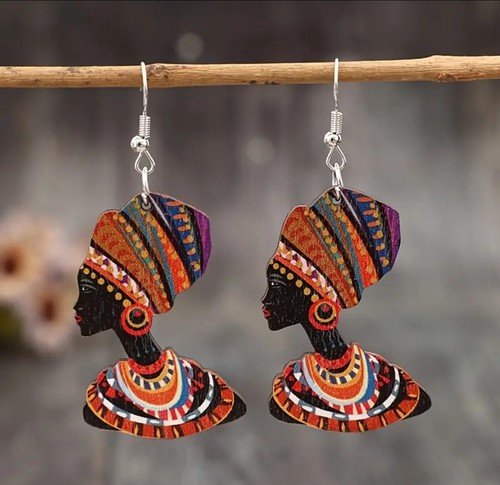 African woman with - african,