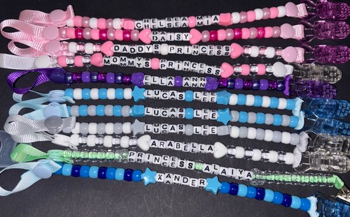 Personalised dummy clips - dummy, boys