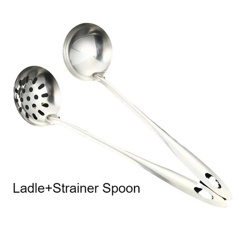Stainless steel soup ladle - steel,