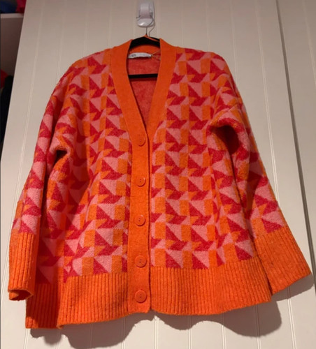 Zara oversized geometric knit - zara,