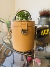 Zara Leather Tan  Bucket Bag BNWT & Dust Bag
