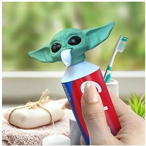 Baby yoda toothpaste topper