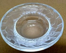 LALIQUE PRETTY BOWL & SPARROW
