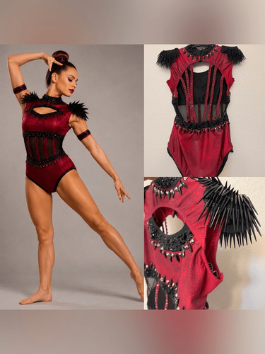 Glamour solo dance - costume, red