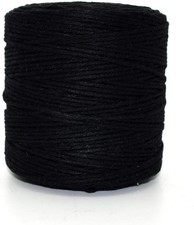 Black 4mm Natural Cotton