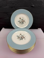 10 x Royal Doulton Rose Elegans T.C. 1010 Dinner Plates 27 cm Wide Set