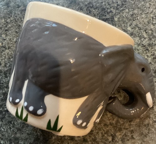 Small ceramic elephant - ceramic,
