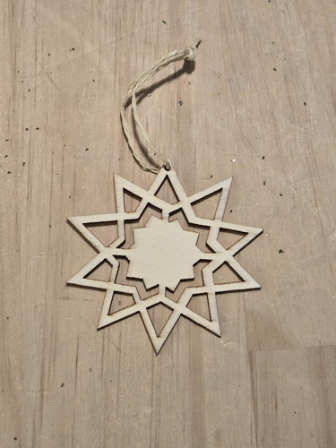 Wooden christmas tree - tree, ornament