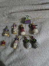 Christmas Tree Decorations/Jim Shore Miniatures/Lot/Festive/Heartwood Creek/Cute