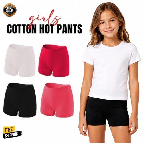Girls cotton hot pants - pants, school