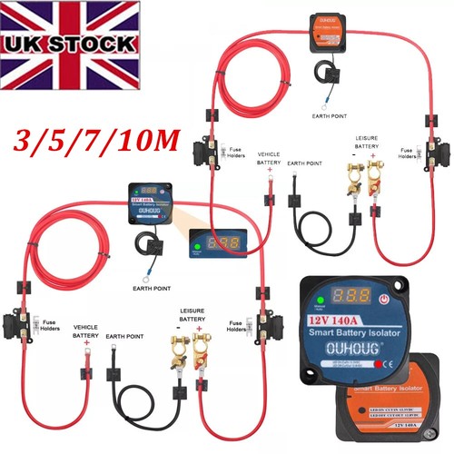 Battery split charge relay - battery, kit