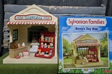 Sylvanian  Families Betty's Toybox Toy Shop Hazelwood Mouse Figure Box  Complete