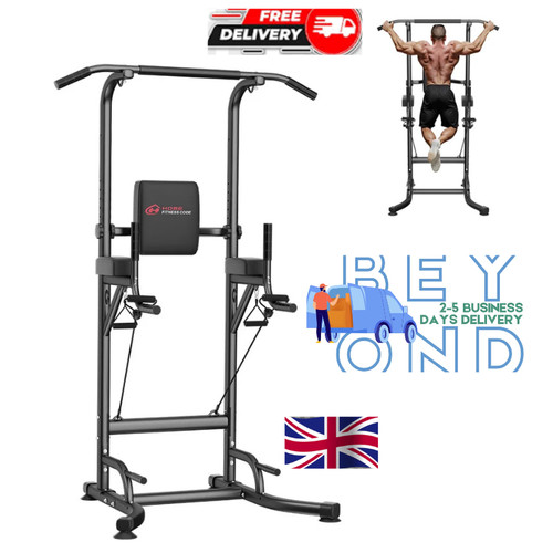 Power tower dip station pull - station,