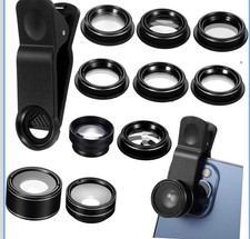 11 In 1 Phone Camera Lens Clip On Cell Phone Lens for iPhone Smartphones