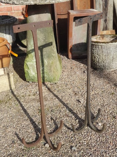 Large pair wrought iron beam - large,