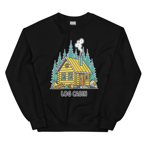 Log cabin location building - log,