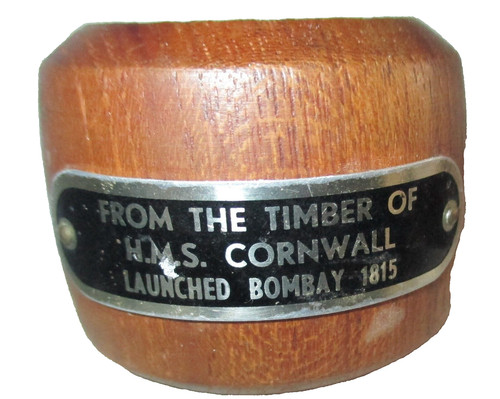 Hms cornwall 1815 napkin ring - hms,