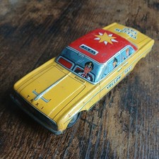 Vintage Tin Friction Yellow