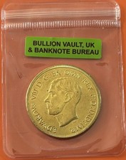 EDWARD V111.  COIN 1937 Crown  Gold Plated reproduced