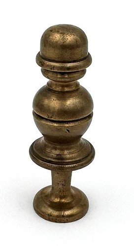 Victorian turned brass - brass, letter