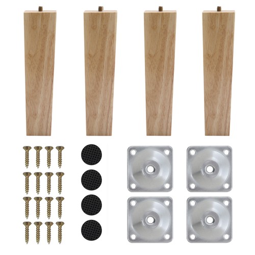 Square soild wood furniture - 4x,