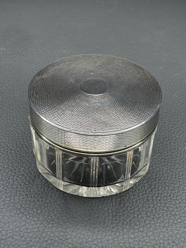 Antique silver lidded cut - silver,
