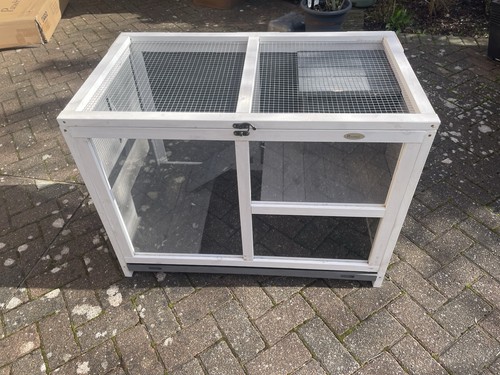 Pawhut wooden rabbit hutch - pawhut,