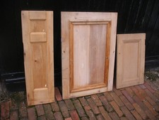 Reclaimed vintage stripped pine cupboard doors. (12 available)