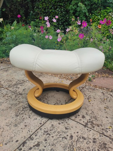 Stressless leather footstool - leather,