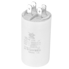CBB60 10uf Run Capacitor,AC450V 4 Pin Double Insert for Motor Star 64x35mm