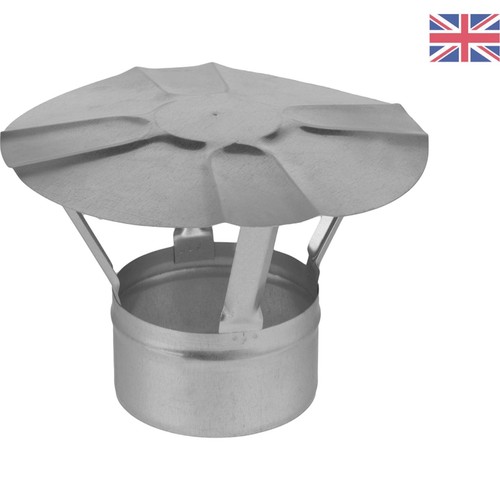 Galvanized steel chimney cowl - galvanized,
