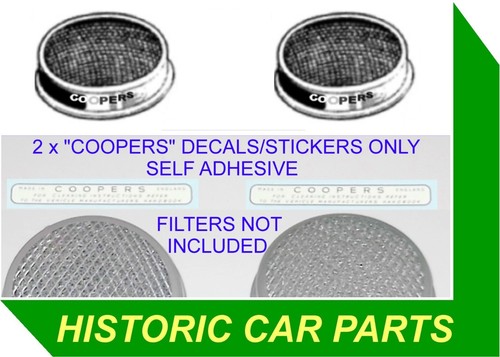 Coopers air filters label - air,
