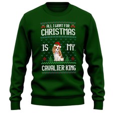 Cavalier King Charles Spaniel Adults Sweatshirt Dog Owner Christmas Men and W...