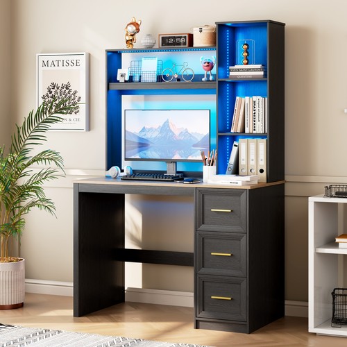 Office desk with hutch - desk,