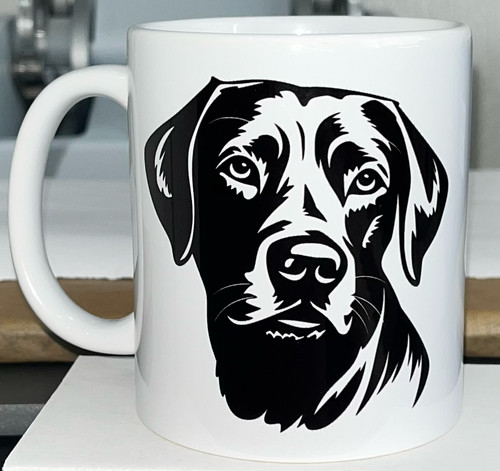 Black labrador mug novelty - black, mug.