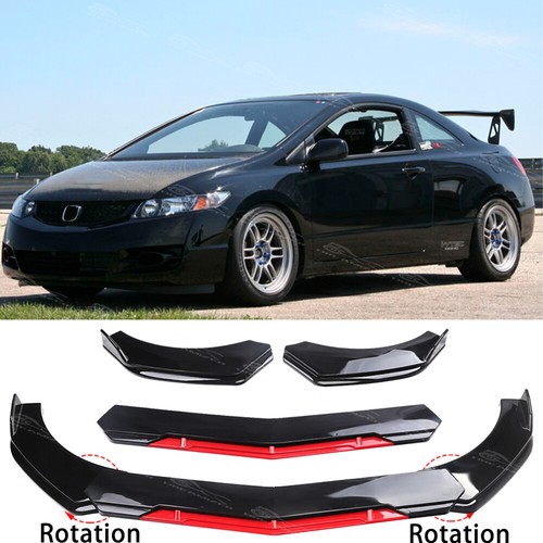 Black red front bumper - front,