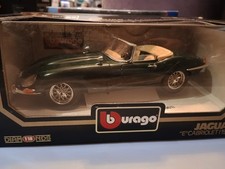 Burago 1 18 Jaguar E Type Cabriolet 1961 Green Boxed
