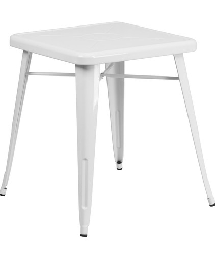 White metal cafe table - , inside