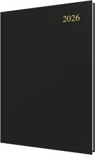 2026 Collins Essential A5 Day to a page inc W/ends. Black -