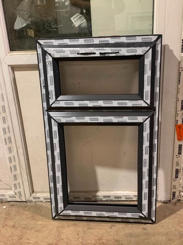 Grey upvc eurocell window - upvc, of