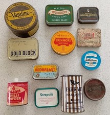 Vintage collectable tins - 12 tins