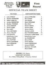 YOUTH CUP - Peterborough United v Northampton Town 2000/01