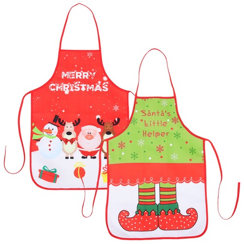 2pcs christmas themed - themed, apron