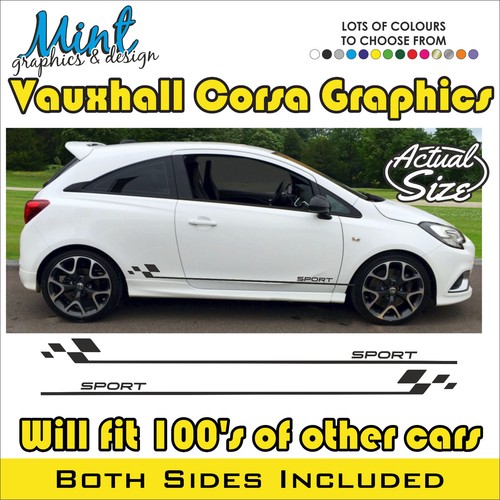 Vauxhall corsa side stripes - vauxhall,