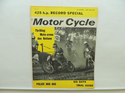 Aug 1963 motorcycle magazine - motorcycle,
