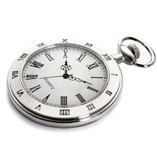 Steampunk Quartz Pocket Watch Mens Womens Open Face Pendant Fob Watch with Chain