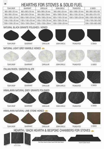 Black granite 20mm sided - granite,