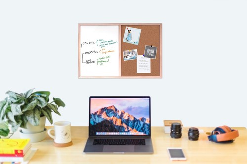 Whiteboard corkboard wooden - whiteboard,