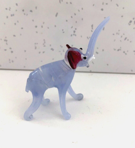 Vintage glass elephant - glass,